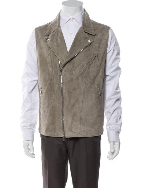 Brunello Cucinelli Suede Vest Grey