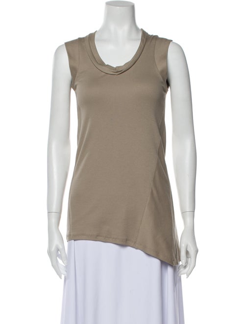 Brunello Cucinelli Scoop Neck Sleeveless Top