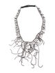 Brunello Cucinelli Hematite Fringe Necklace