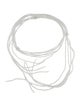 Brunello Cucinelli White Stone Choker Tie Necklace