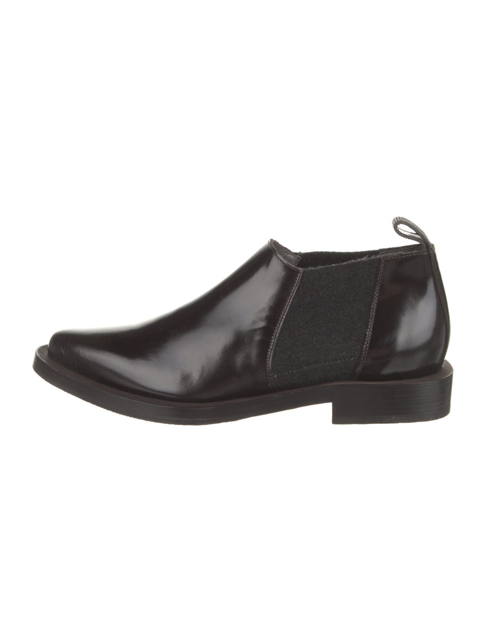 Brunello Cucinelli Leather Beaded Ankle Boots - image 1