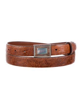 Brunello Cucinelli Skinny Alligator Belt Kit