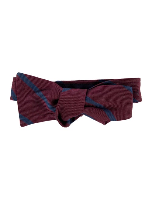 Brunello Cucinelli Silk Striped Bow Tie