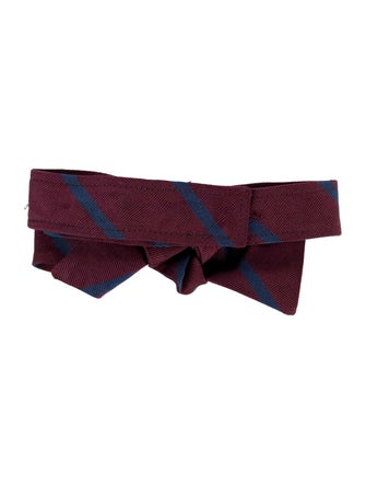 Brunello Cucinelli Silk Striped Bow Tie