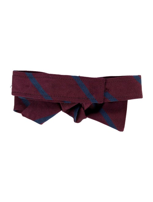 Brunello Cucinelli Silk Striped Bow Tie