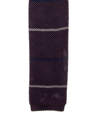 Brunello Cucinelli Silk Striped Self Tie Bow Tie