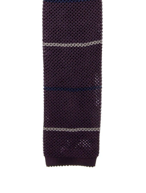 Brunello Cucinelli Silk Striped Self Tie Bow Tie