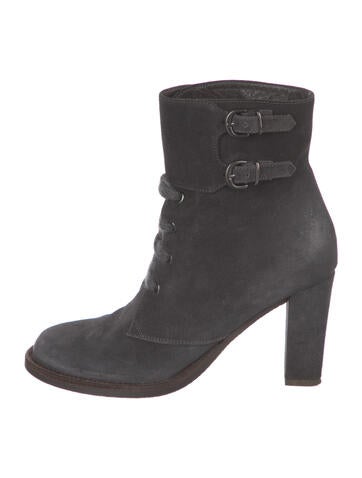 Brunello Cucinelli Boots Floral Print Lace-Up IT 37 | 7