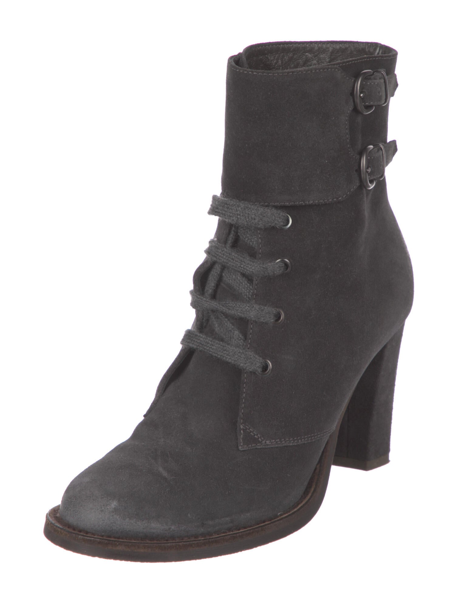 Brunello Cucinelli Floral Print Lace-Up Boots