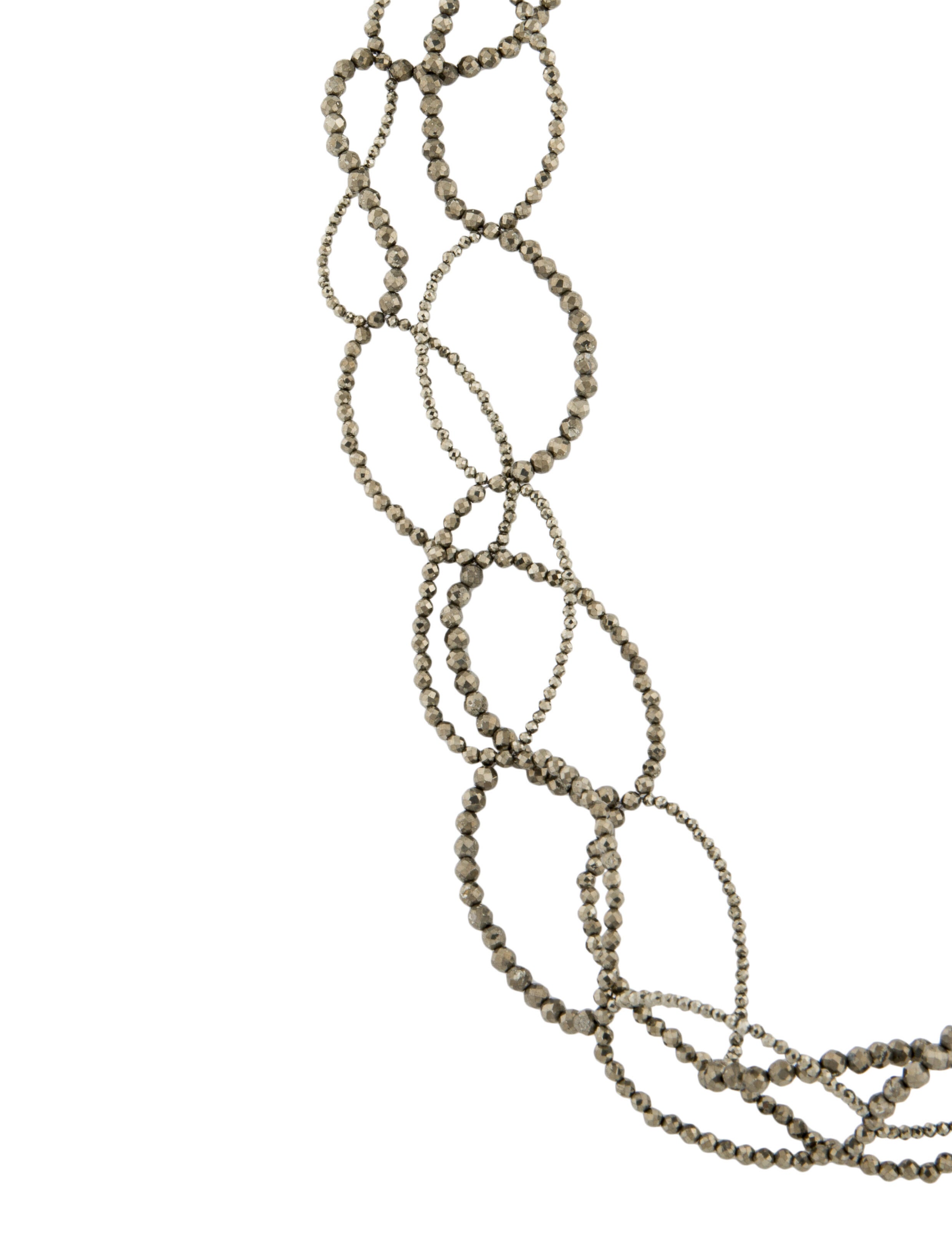 Brunello Cucinelli Agate & Wood Bead Cluster Necklace - Sterling Silver ...
