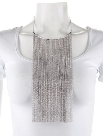 Brunello Cucinelli Fringe Waterfall Collar Necklace
