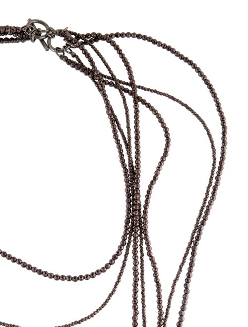Brunello Cucinelli Bead Multistrand Tassel Necklace