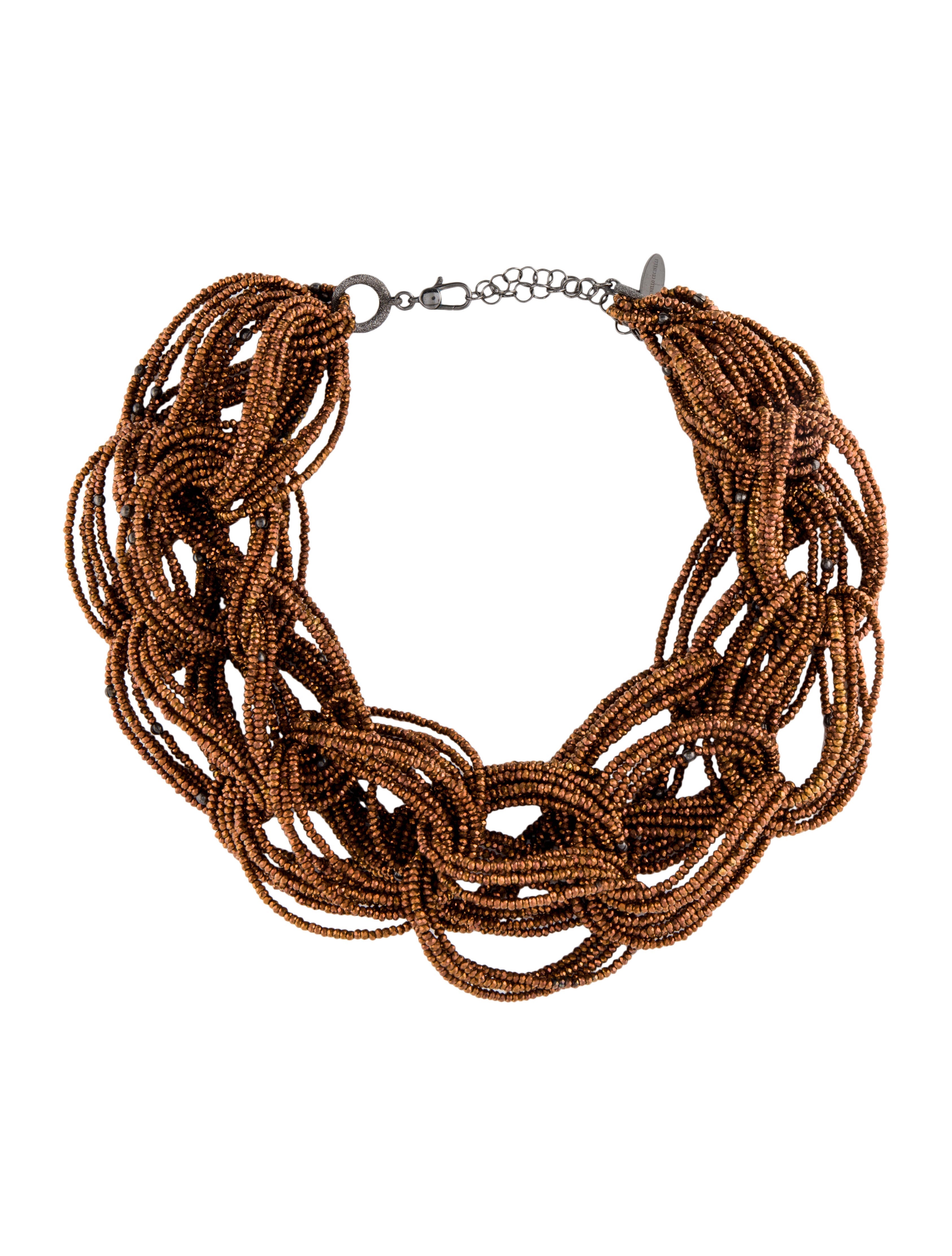 Brunello Cucinelli Bead Link Multistrand Necklace