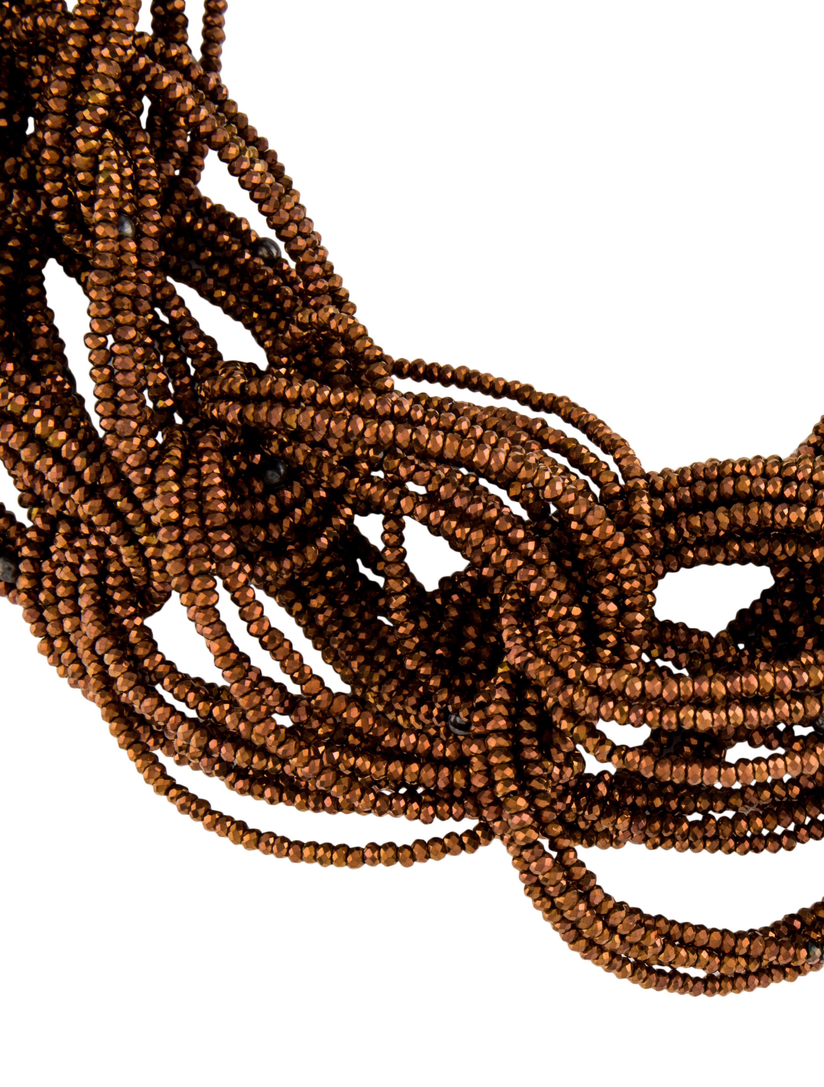 Brunello Cucinelli Bead Link Multistrand Necklace