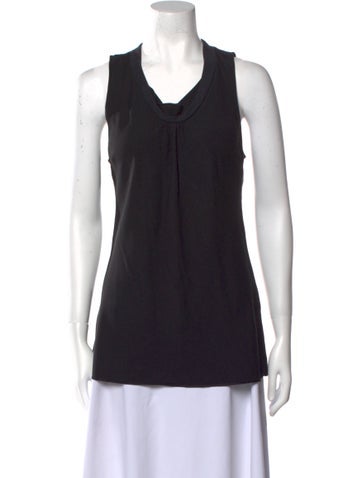 Brunello Cucinelli Tops Scoop Neck Sleeveless Top S