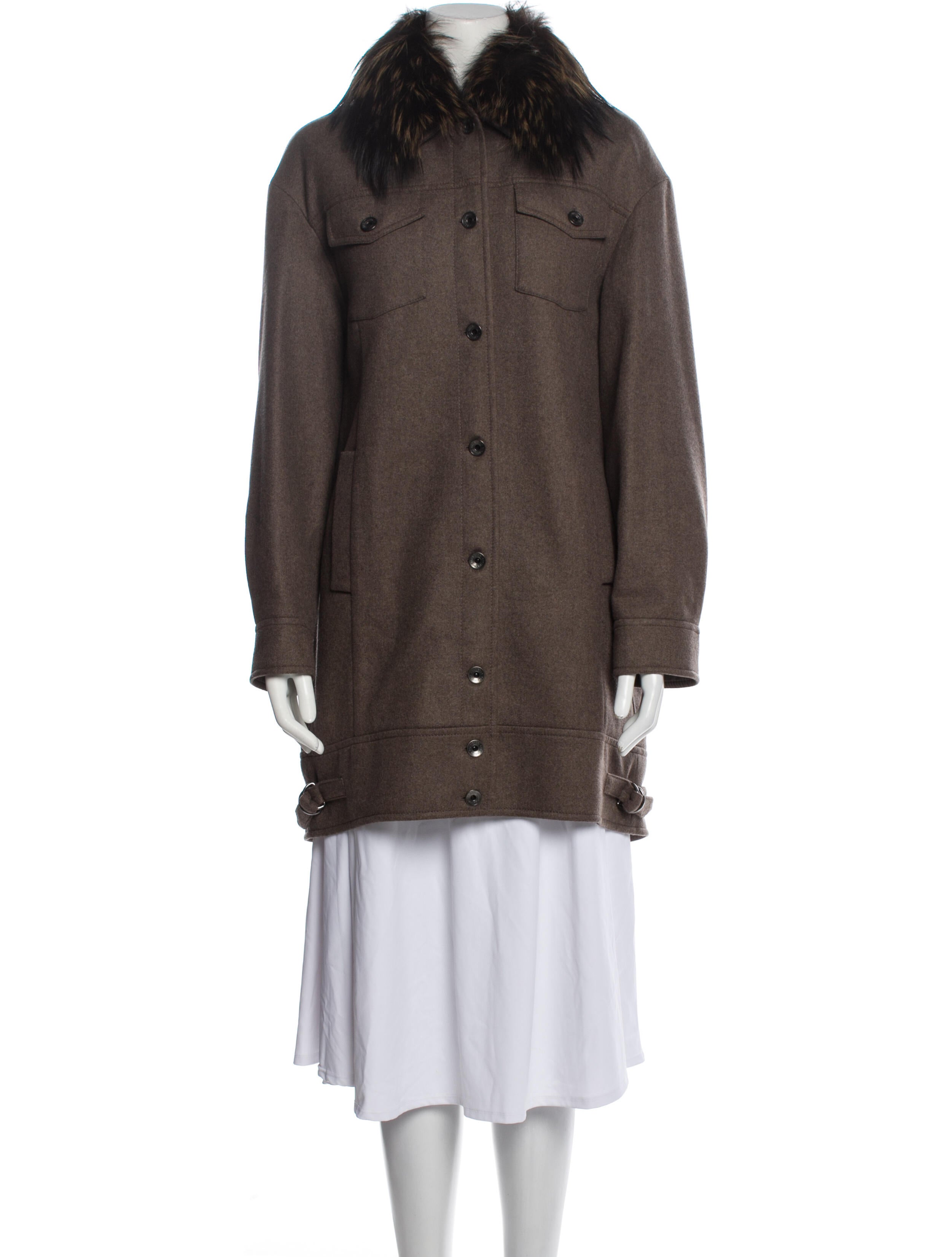 Brunello Cucinelli Cashmere Fur Coat