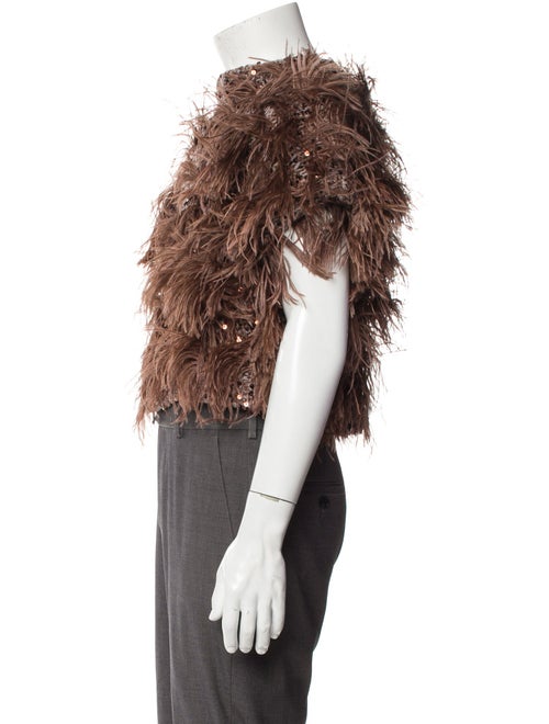 Brunello Cucinelli Mock Neck Short Sleeve Crop Top