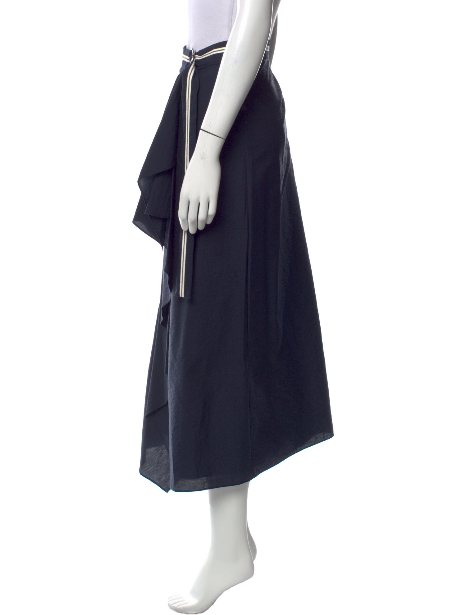 Brunello Cucinelli Beaded Accents Midi Length Skirt