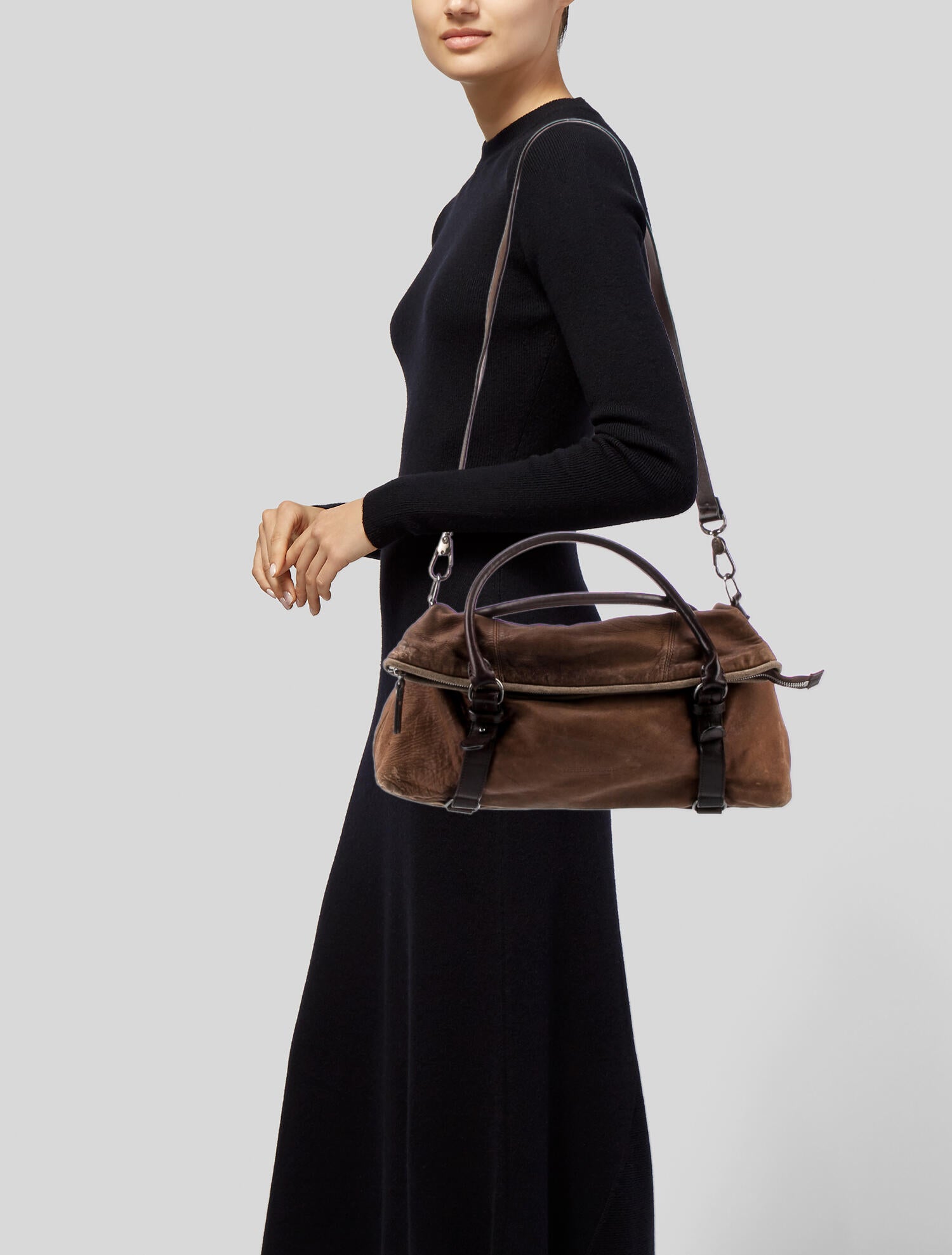 Brunello Cucinelli Suede Hobo Bag