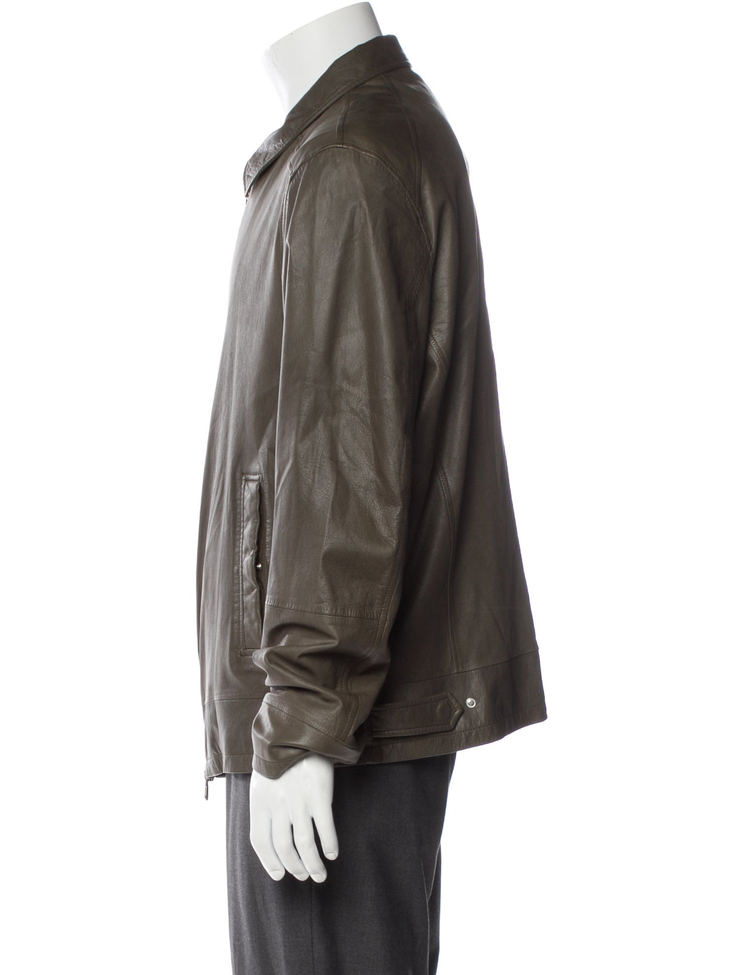 Brunello Cucinelli Leather Moto Jacket