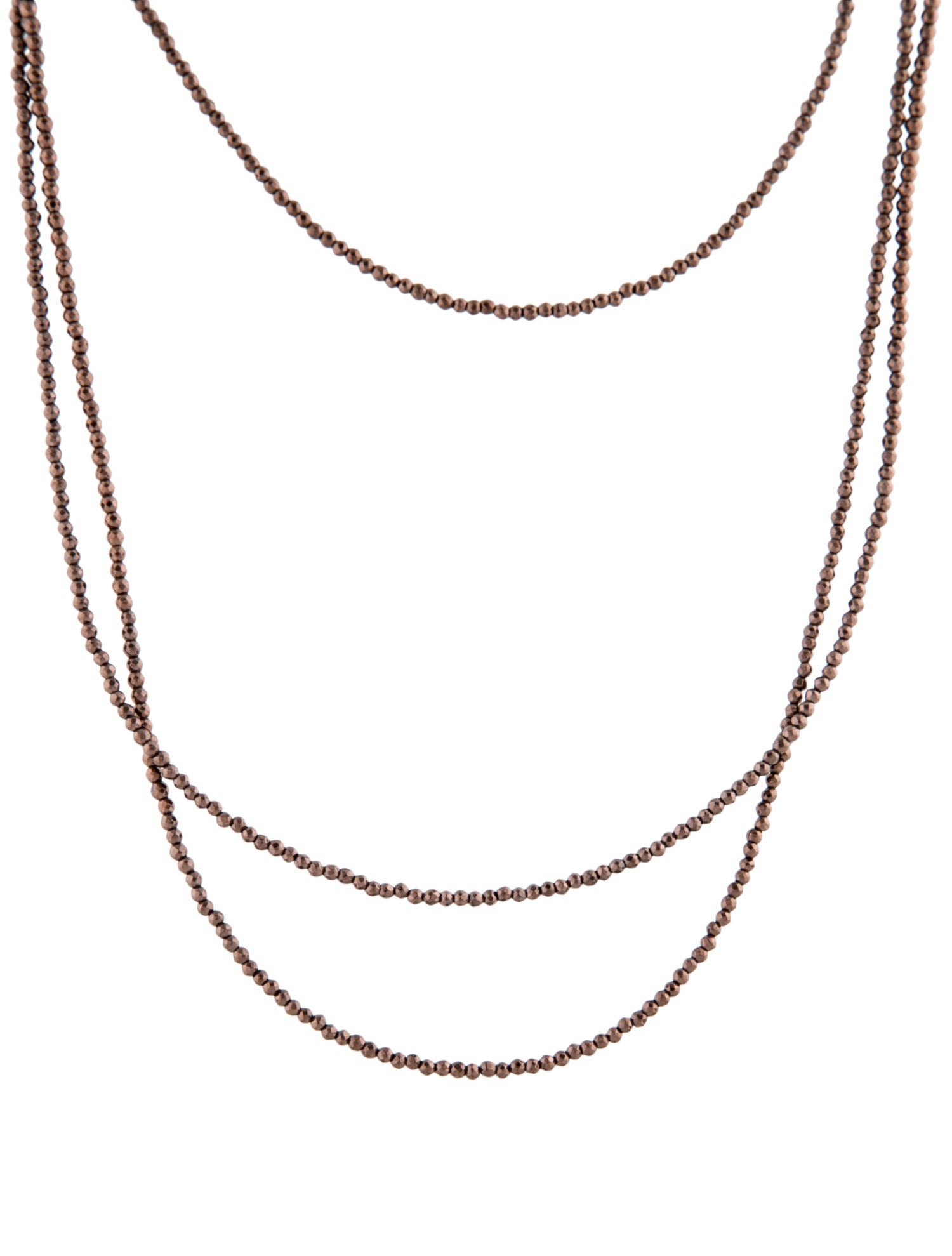 Brunello Cucinelli Long Bead Double Strand Necklace