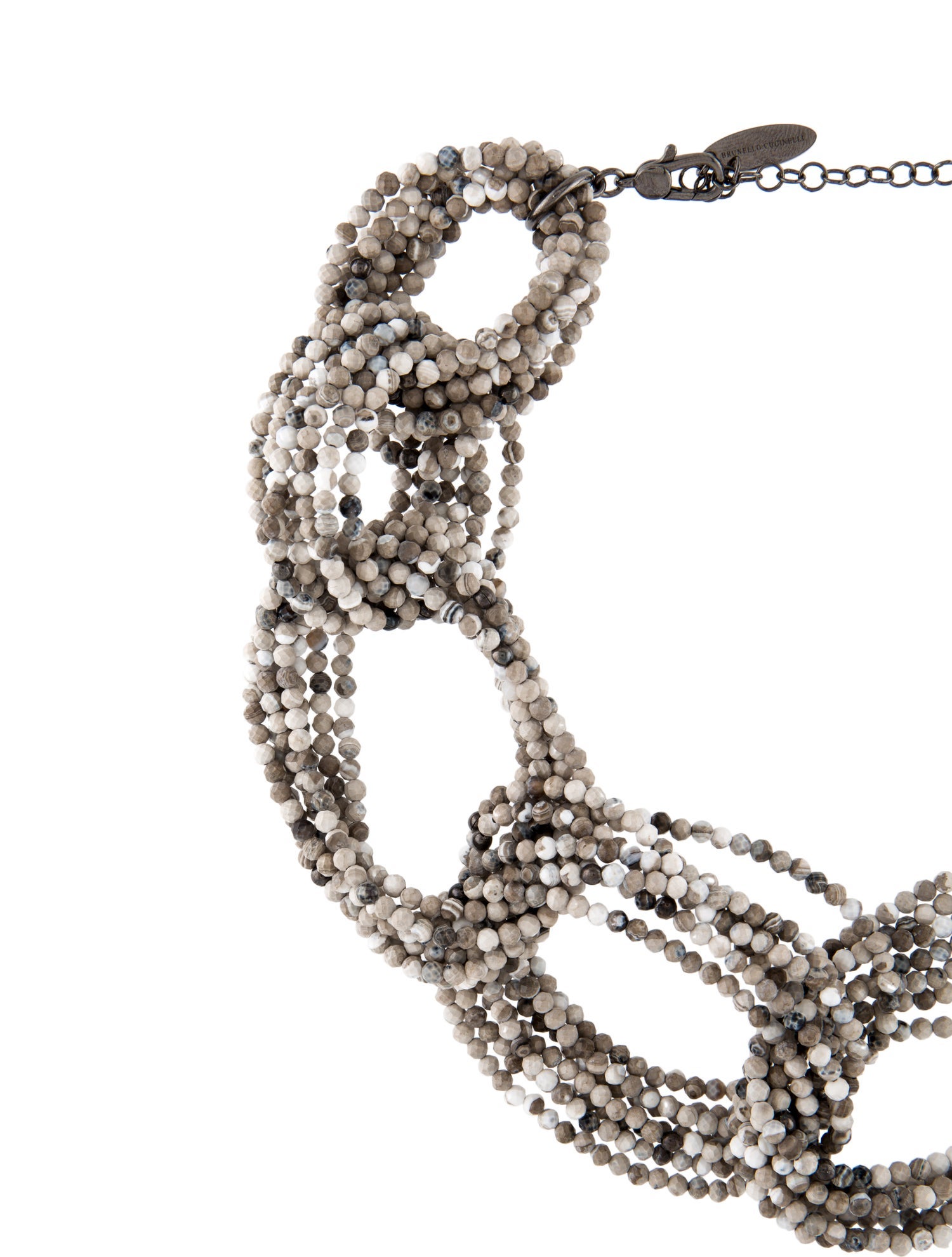 Brunello Cucinelli Jasper & Agate Multistone Bead Necklace