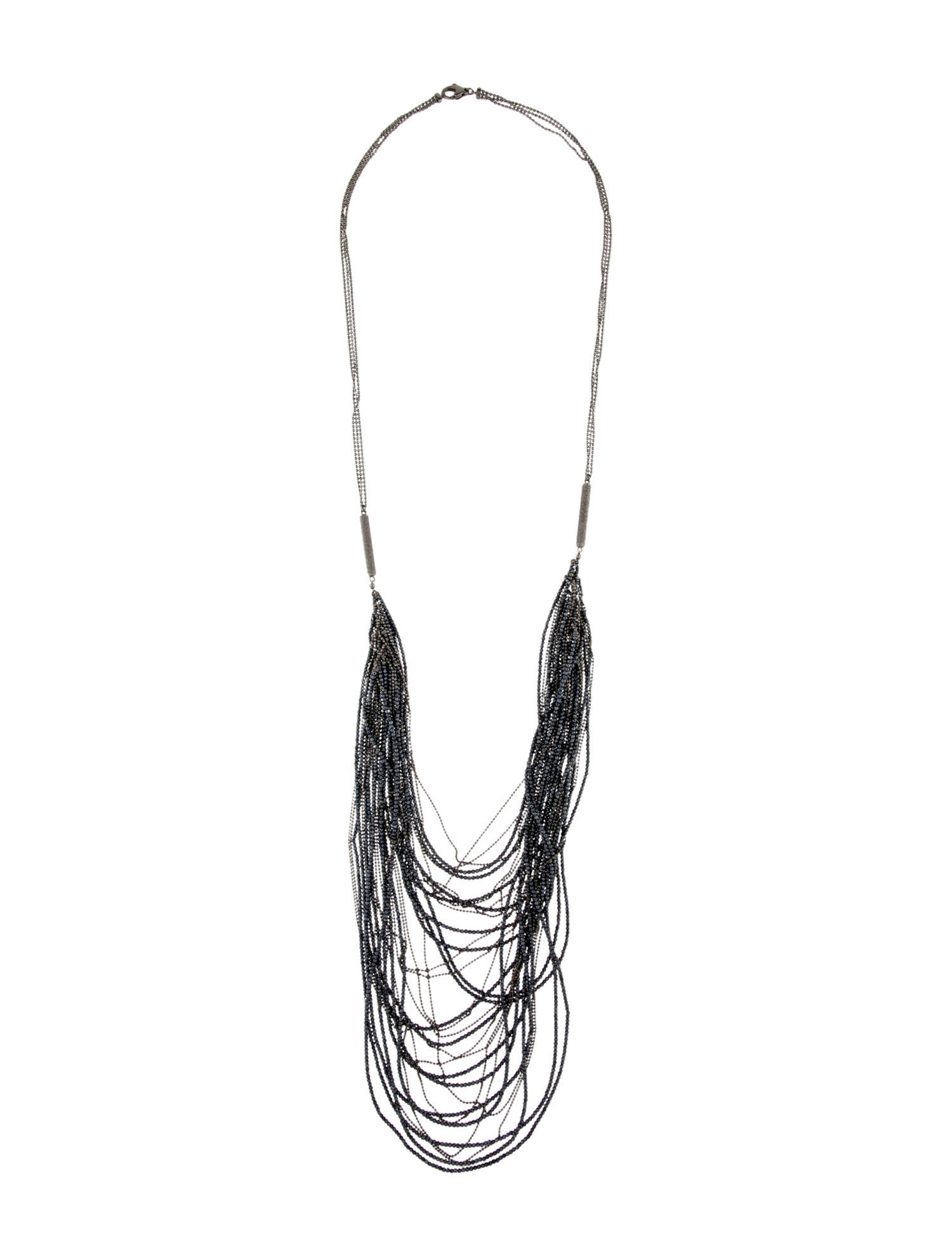 Brunello Cucinelli Beaded Multistrand Collar Necklace