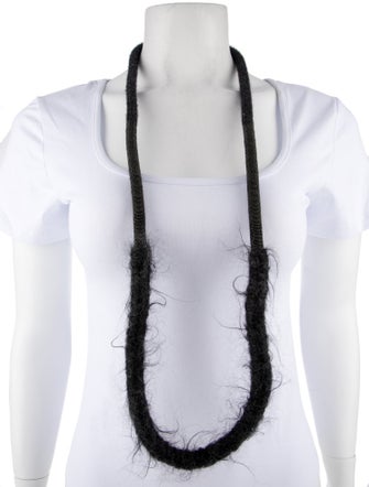 Brunello Cucinelli Monili Bead & Cashmere Loop Necklace