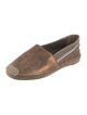 Brunello Cucinelli Leather Flat Espadrilles