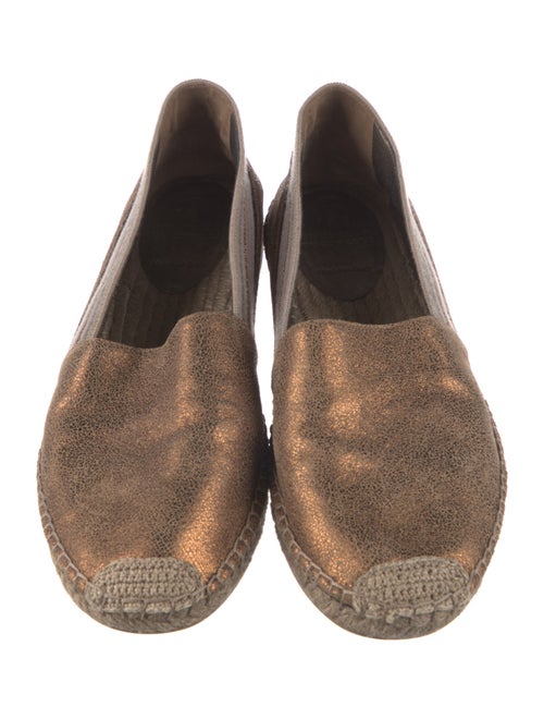Brunello Cucinelli Leather Flat Espadrilles