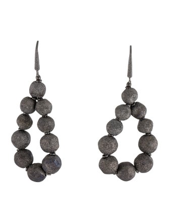 Brunello Cucinelli Textured Drop Earrings