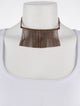 Brunello Cucinelli Waterfall Beaded Fringe Collar Necklace