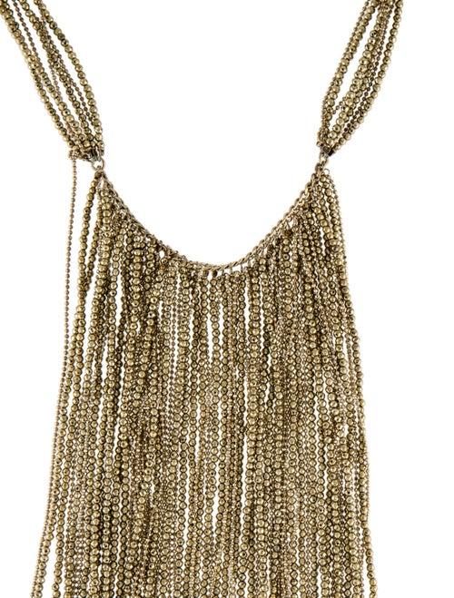 Brunello Cucinelli Glitter Bead Lavalier Necklace