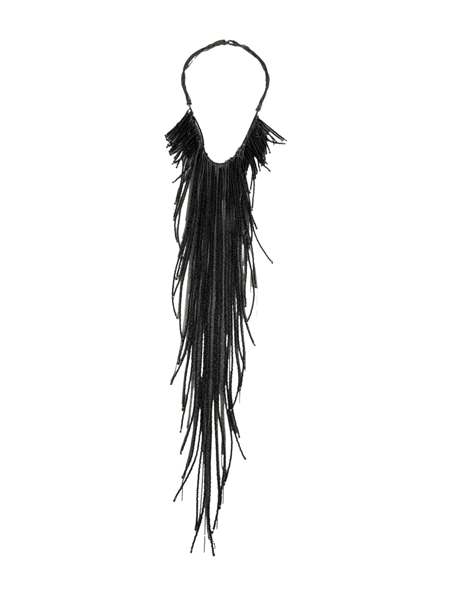 Brunello Cucinelli Spinel Long Fringe Necklace