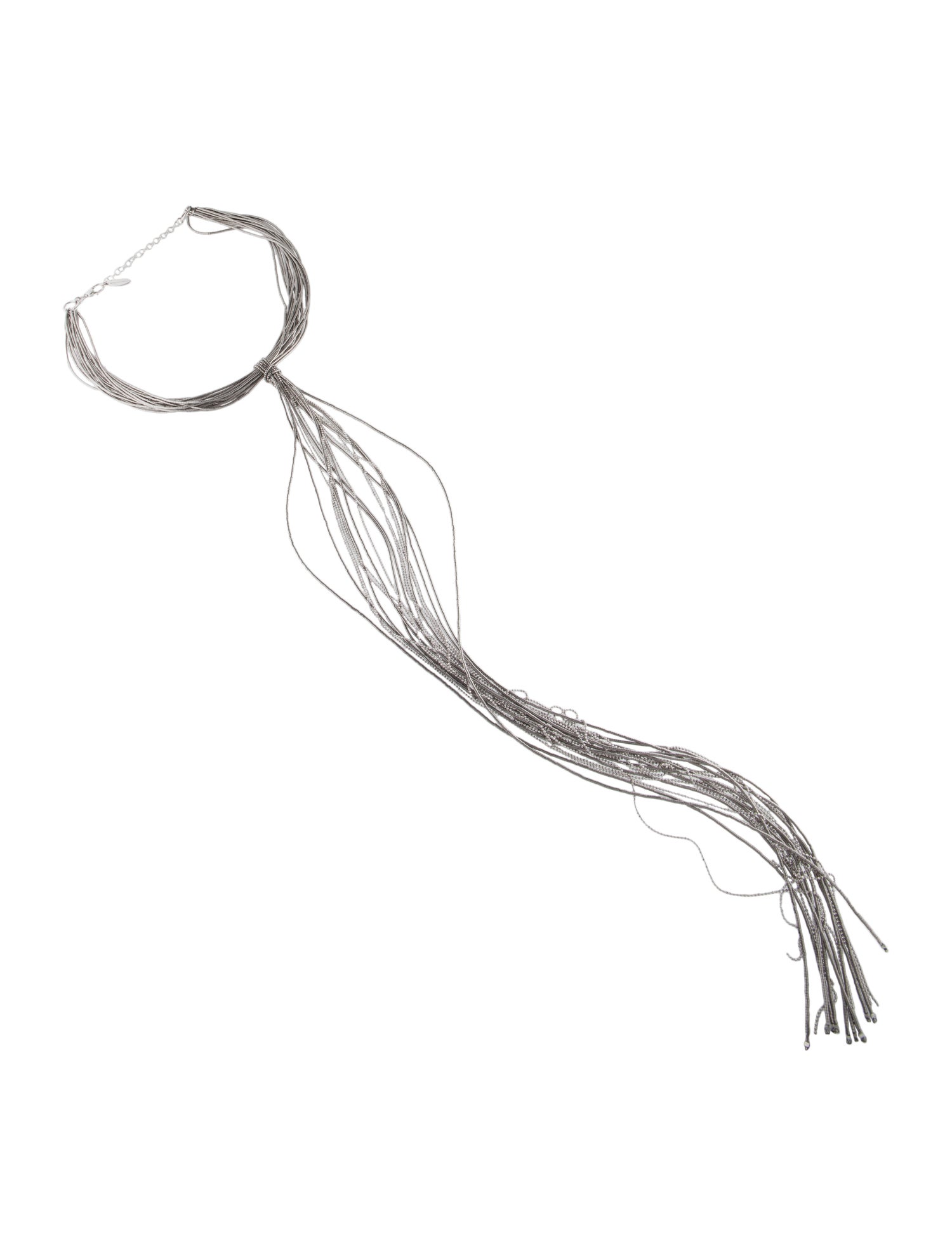 Brunello Cucinelli Multi-Bead Lavalier Necklace