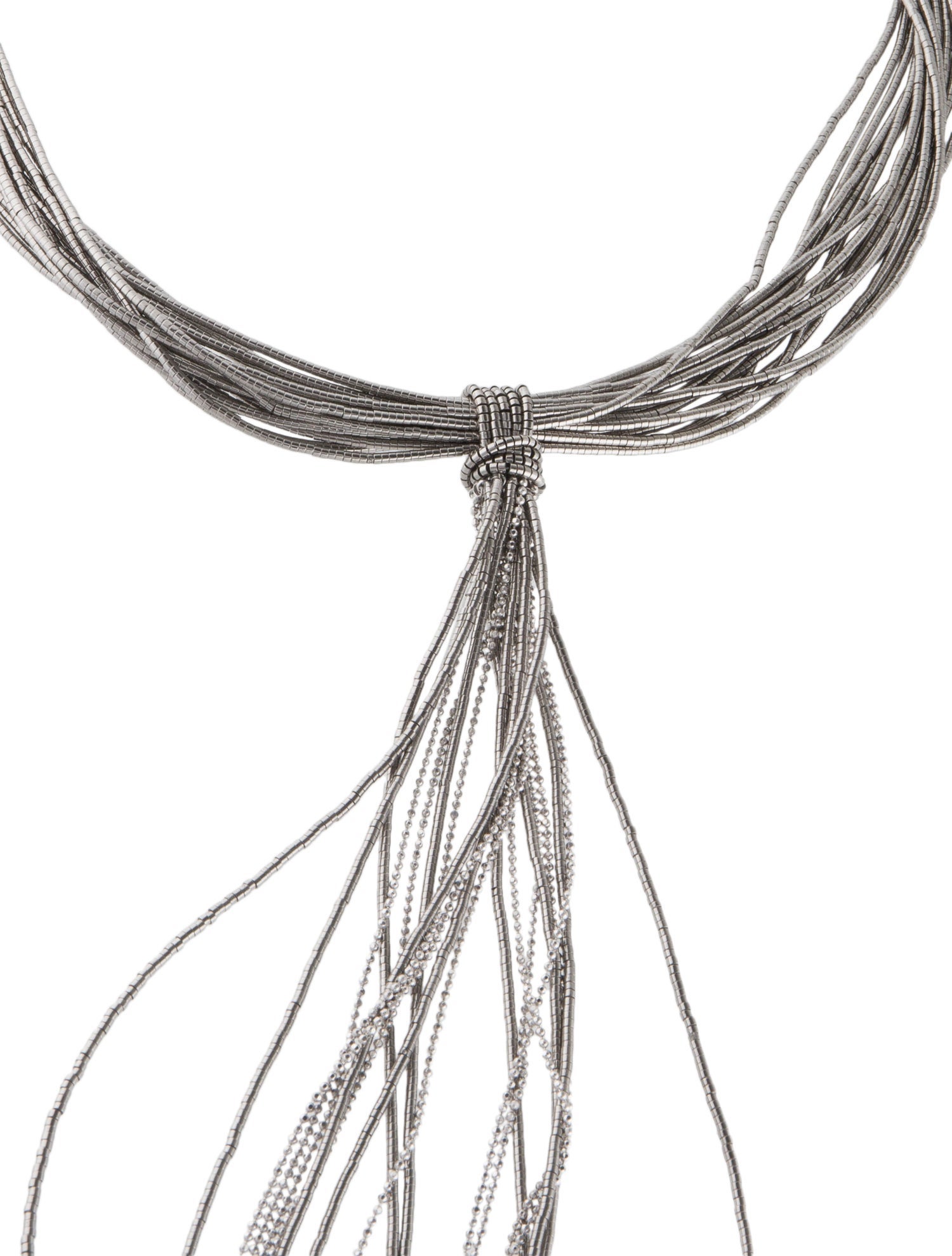 Brunello Cucinelli Multi-Bead Lavalier Necklace