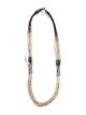 Brunello Cucinelli Pyrite & Magnesite Beaded Multistrand Necklace