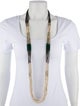 Brunello Cucinelli Pyrite & Magnesite Beaded Multistrand Necklace