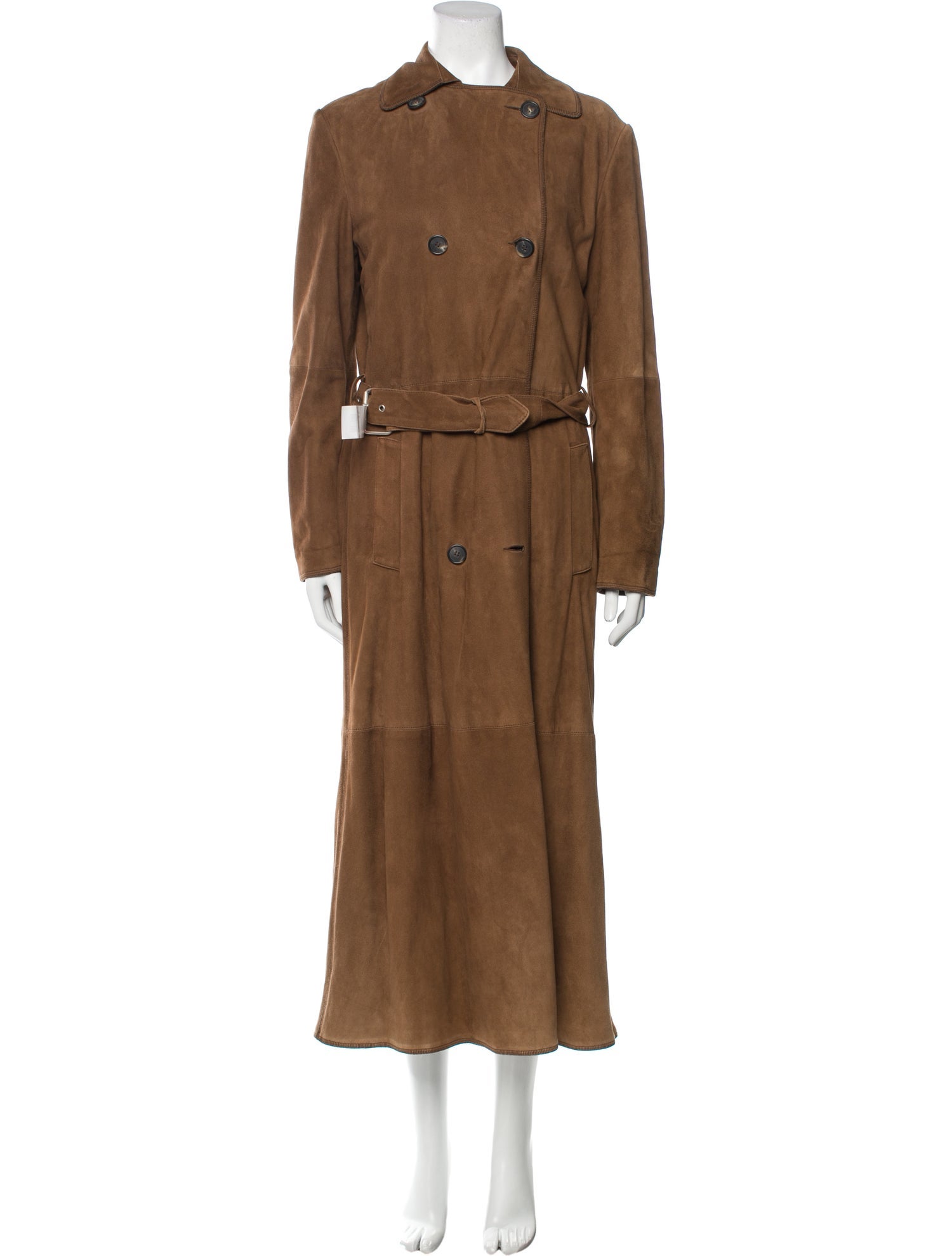 Brunello Cucinelli Leather Trench Coat