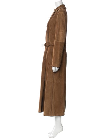 Brunello Cucinelli Leather Trench Coat
