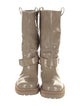 Brunello Cucinelli Patent Leather Animal Print Slouch Boots