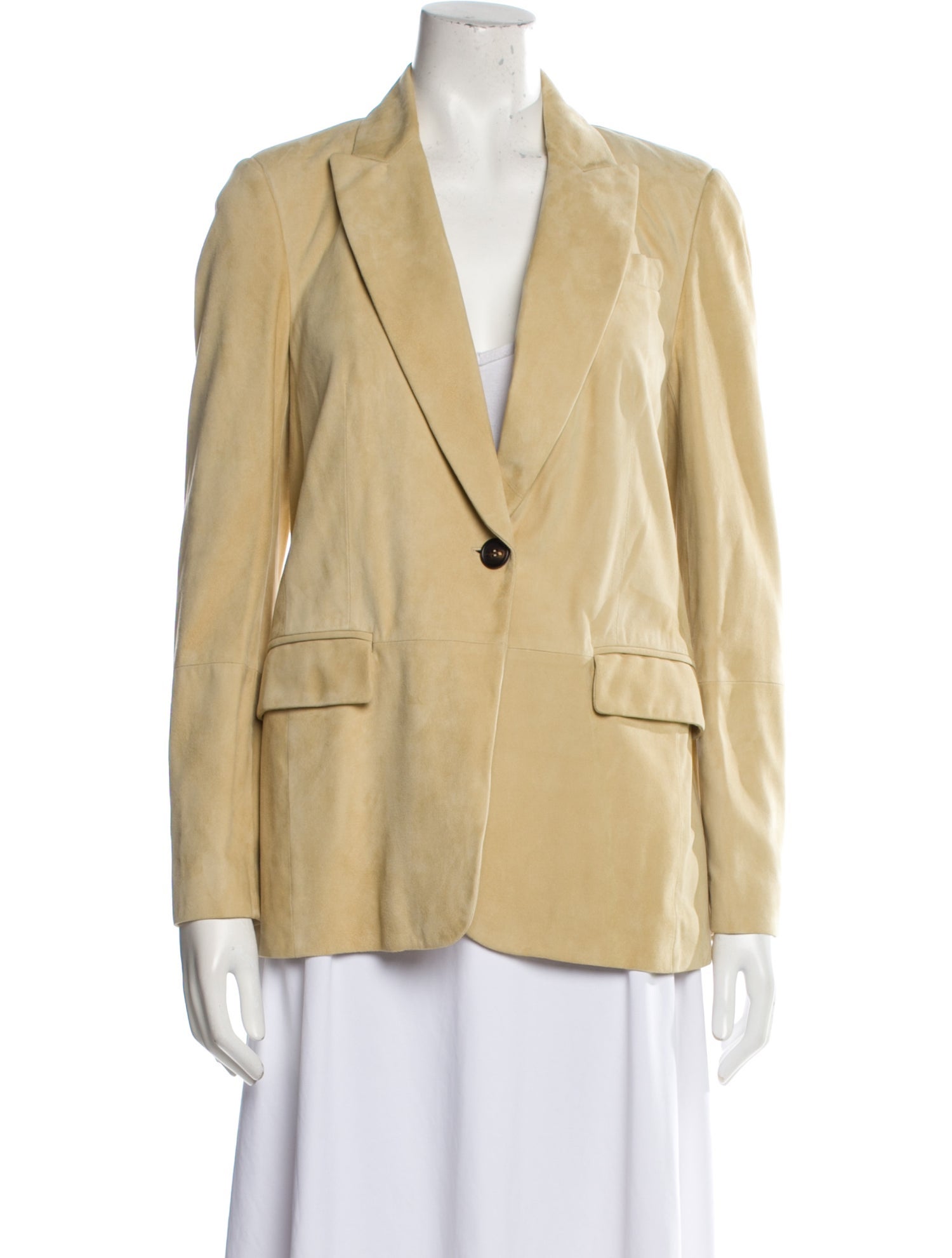 Brunello Cucinelli Leather Blazer w/ Tags