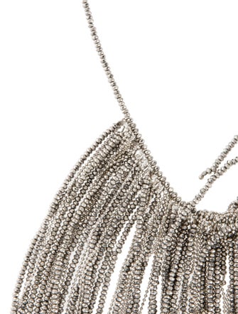 Brunello Cucinelli Assymetrical Monili Fringe Necklace