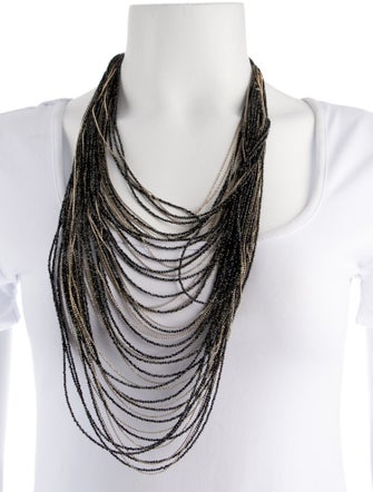 Brunello Cucinelli Draped Beaded Necklace