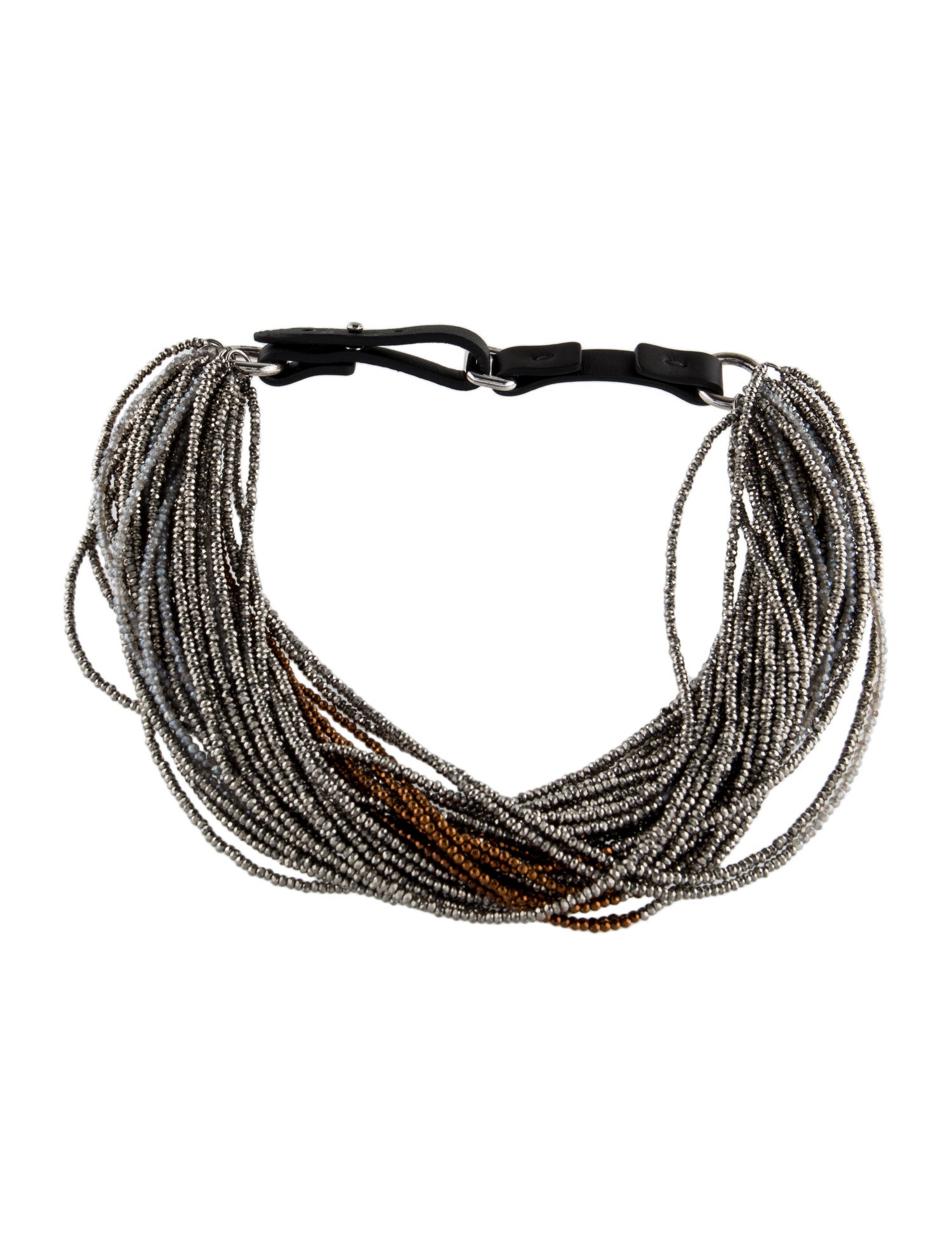 Brunello Cucinelli Multi-Strand Beaded Choker Necklace