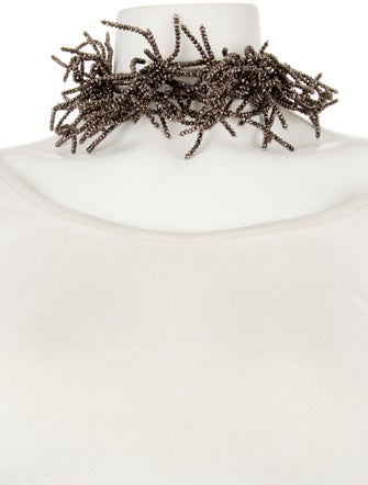 Brunello Cucinelli Beaded Branch Choker Necklace