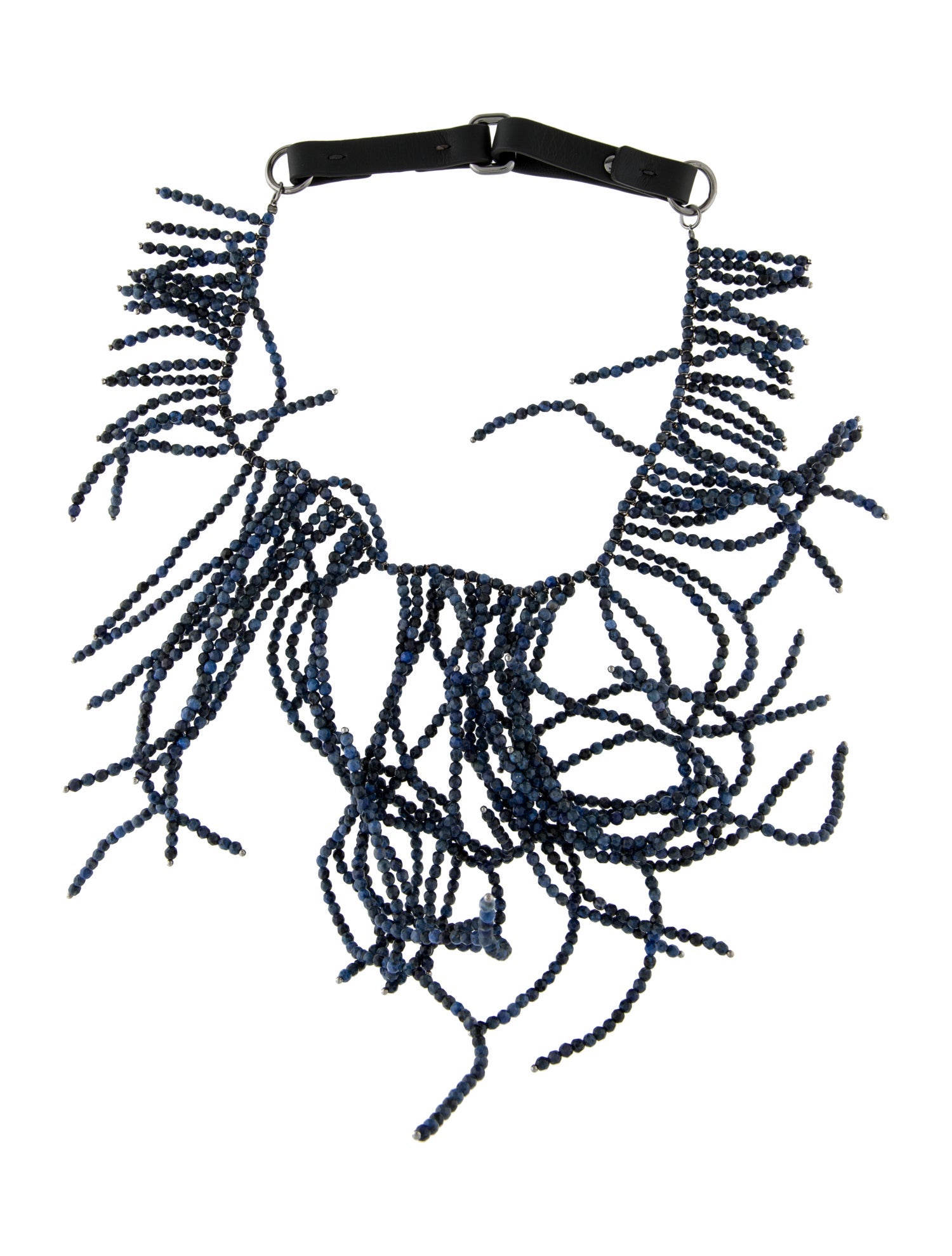 Brunello Cucinelli Stone Fringe Collar Necklace