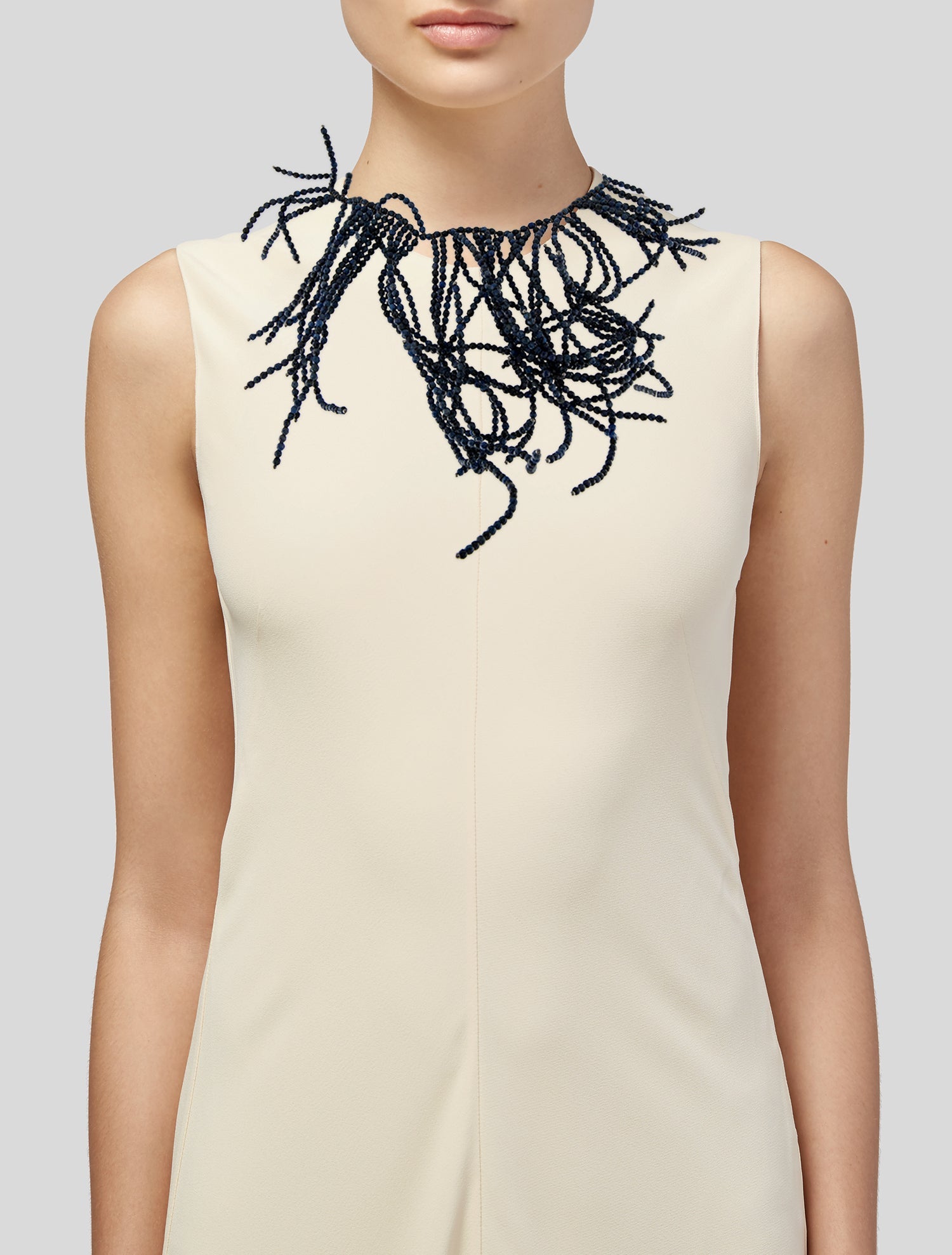 Brunello Cucinelli Stone Fringe Collar Necklace