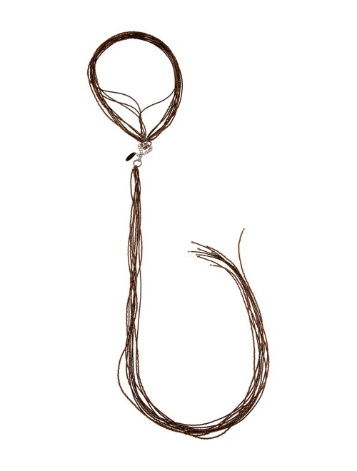 Brunello Cucinelli Beaded Lavalier Necklace