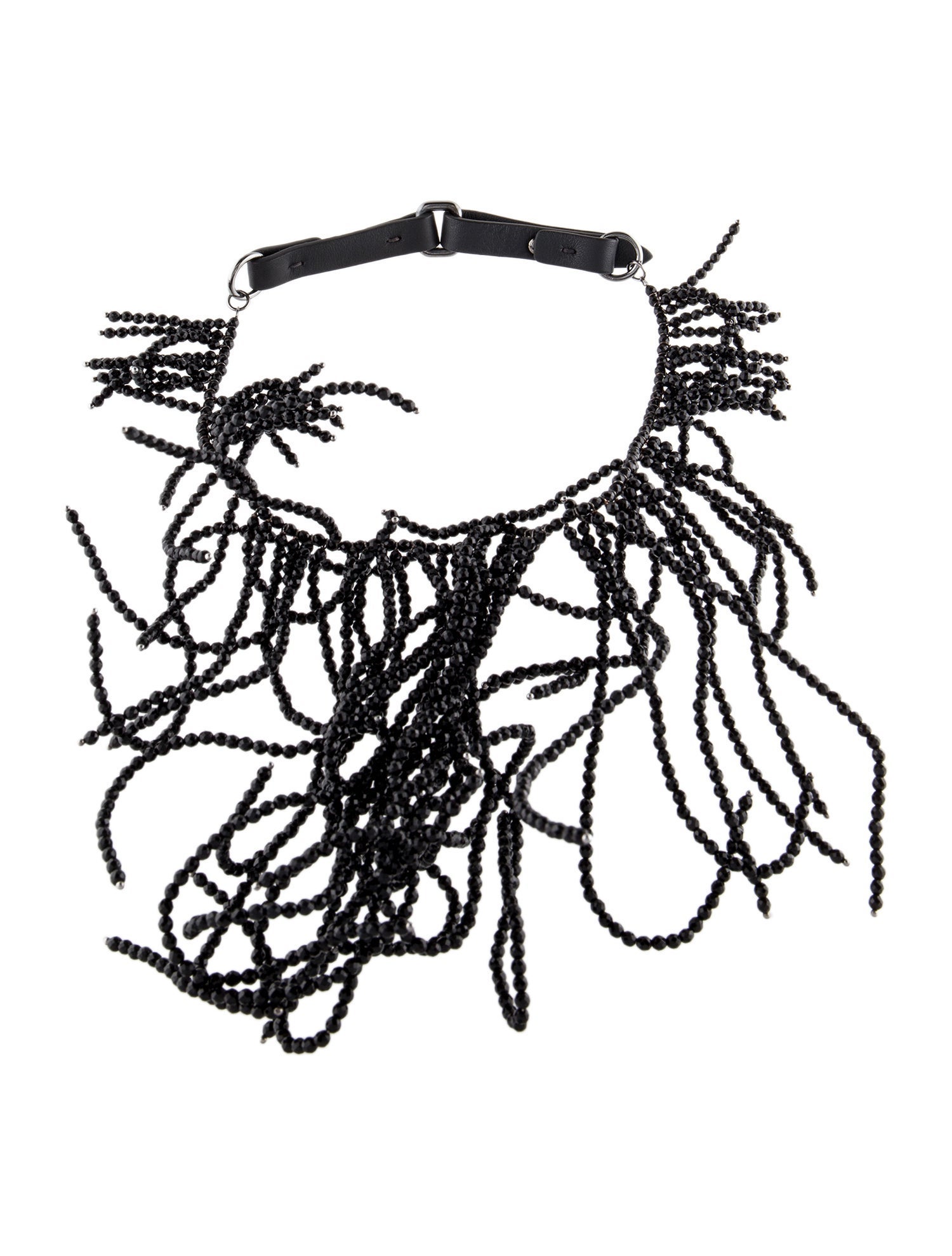 Brunello Cucinelli Beaded Fringe Choker Necklace